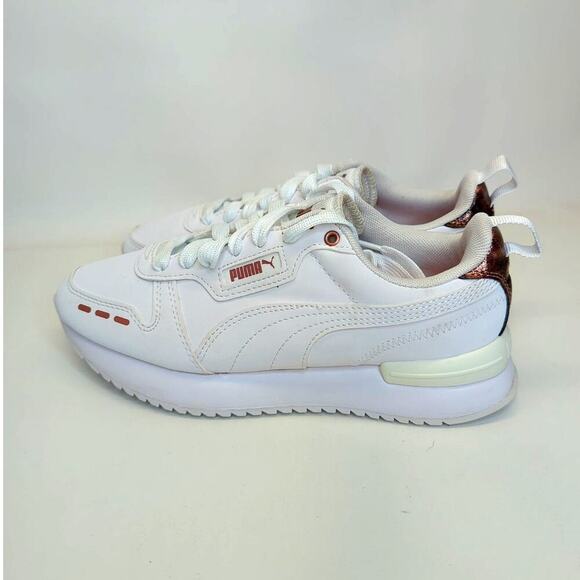 Puma Women's R78 Raw Metallics White Rose Gold Size 7.5 - Picture 6 of 10